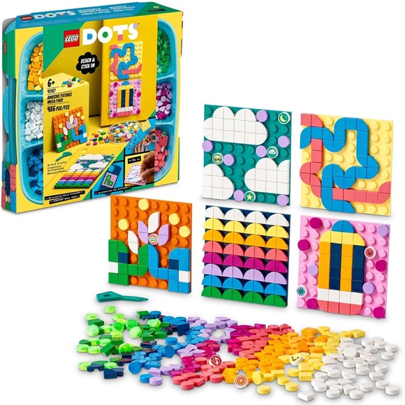 Brand New! LEGO DOTS Adhesive Patches Mega Pack. DIY Craft Building Toy Set. 6+ - Picture 1 of 8